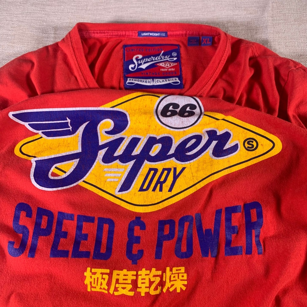 Superdry Reworked Classics Vintage Goods Speed & Power Tee T-Shirt XL